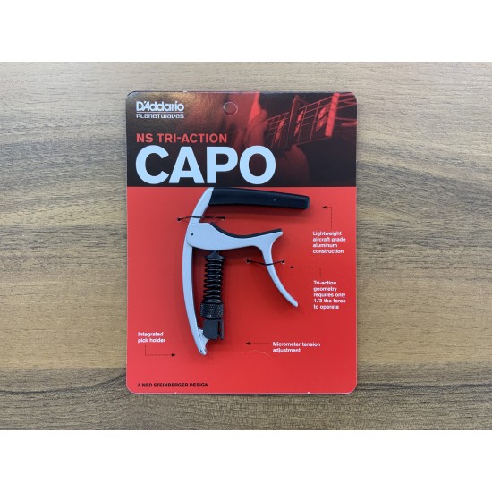 DADDARIO NS TRI-ACTION SILVER CAPO (KELEPÇE)